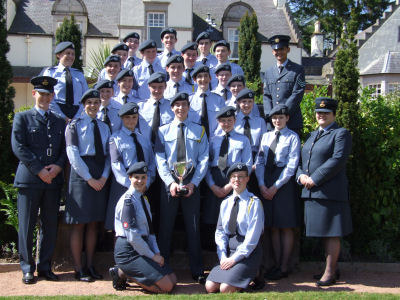 107 (Aberdeen) Squadron with the Lady MacRobert Memorial Trophy