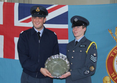 Off Cdt Sinclair and Flt Sgt Fennell